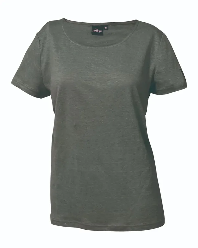 Ivanhoe GY Leila T-Shirt Leinen Dark Olive 38