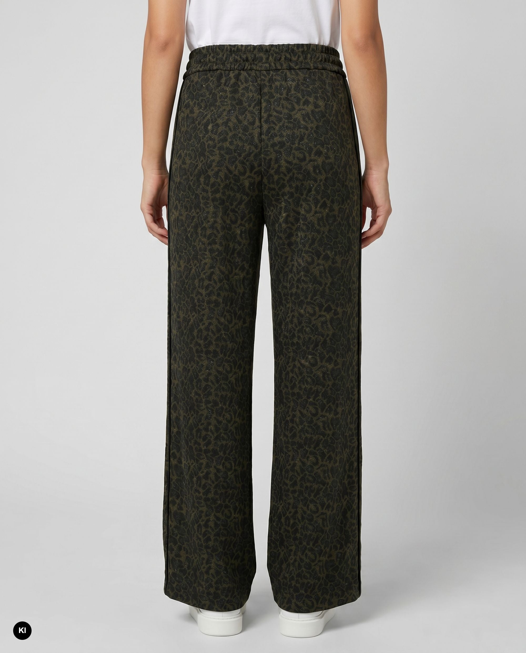 Stehmann Romisa Culotte Jogpants oliv Leo Lurex