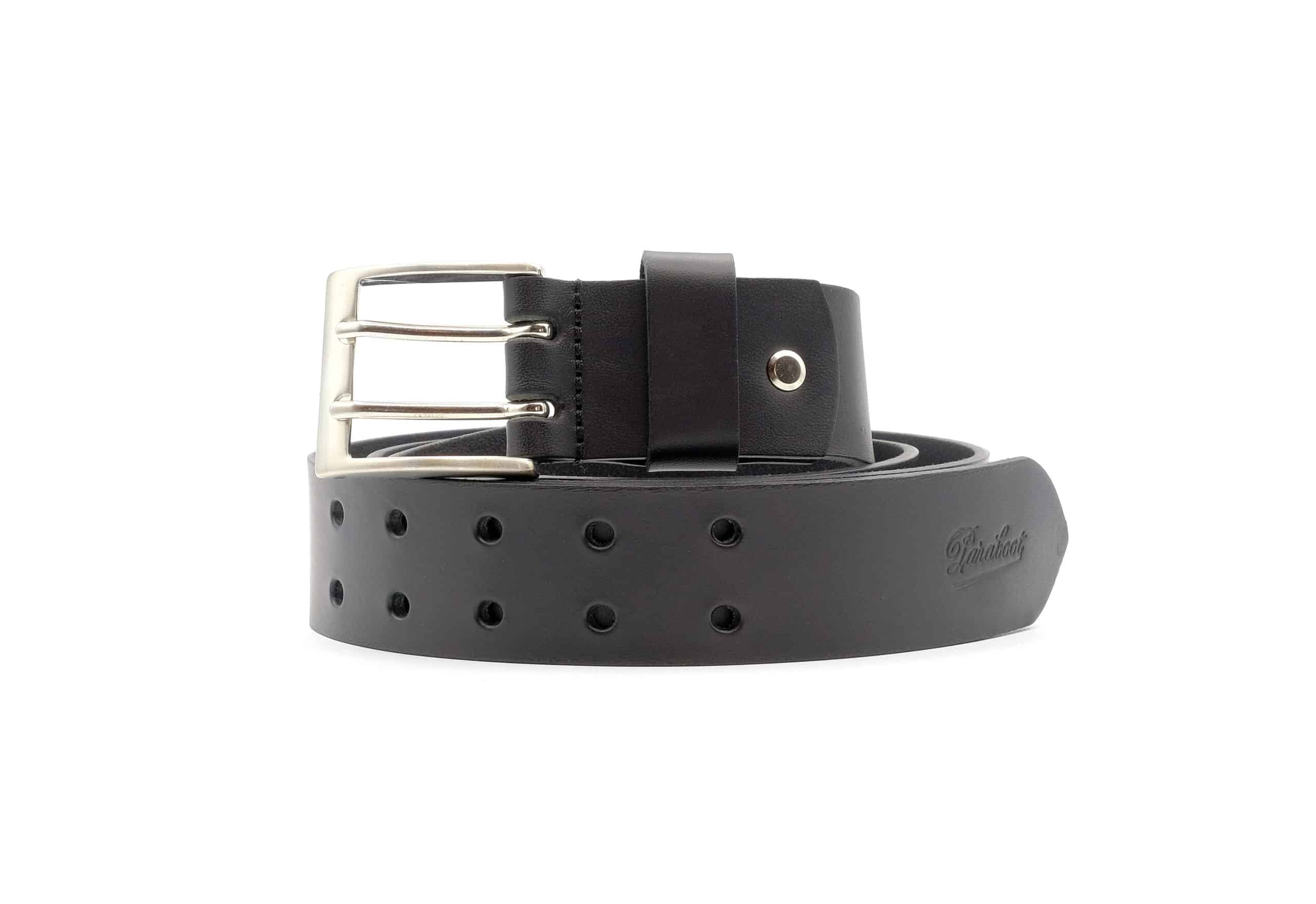 Paraboot Maltese Gürtel Schwarz Glattleder