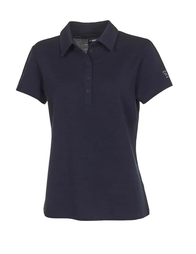 Ivanhoe Evin Poloshirt Polohemd Navy Merino-Tencel