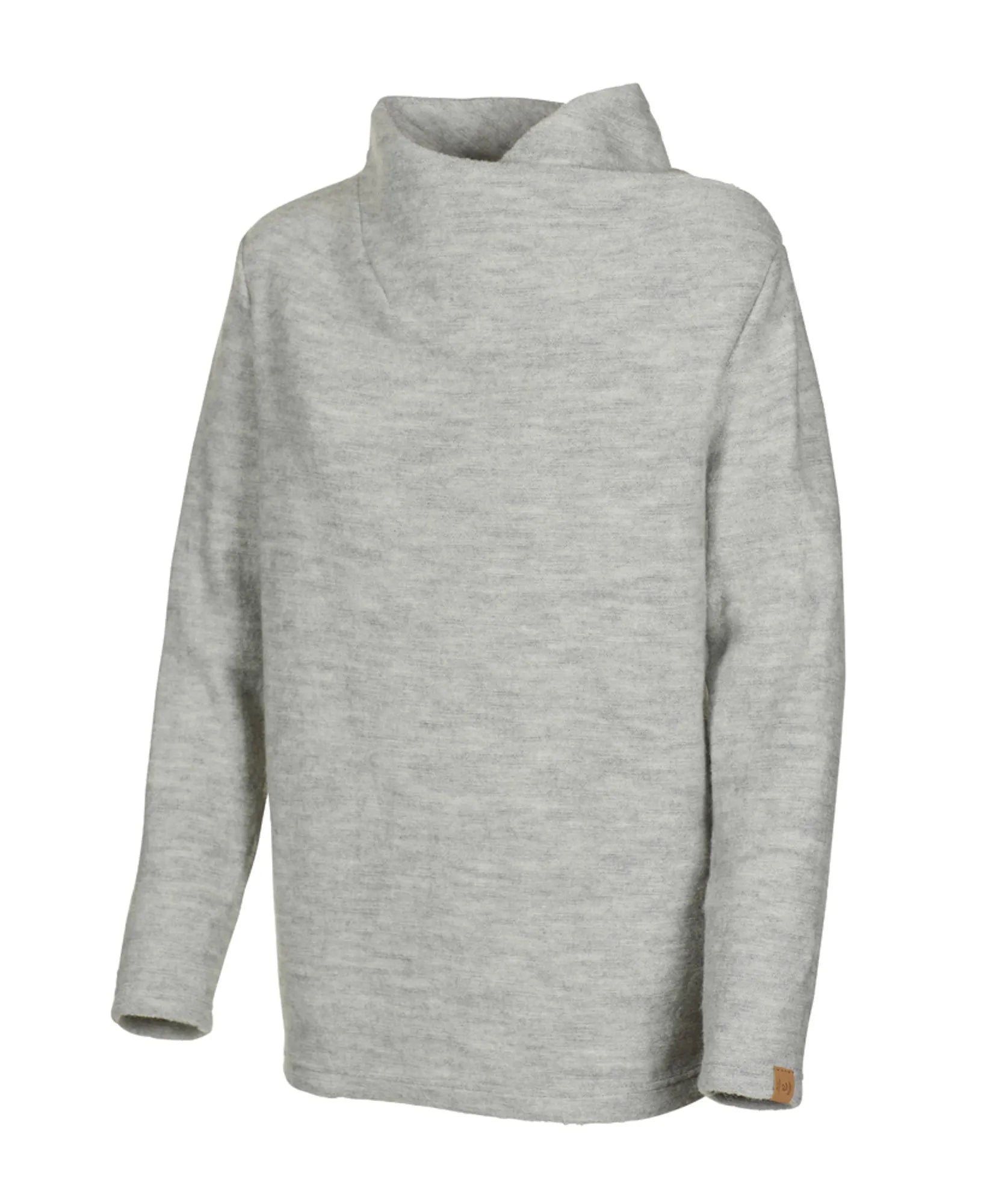 Ivanhoe GY Elsabo Wollpullover Light Silver Grey 100% Filzwolle