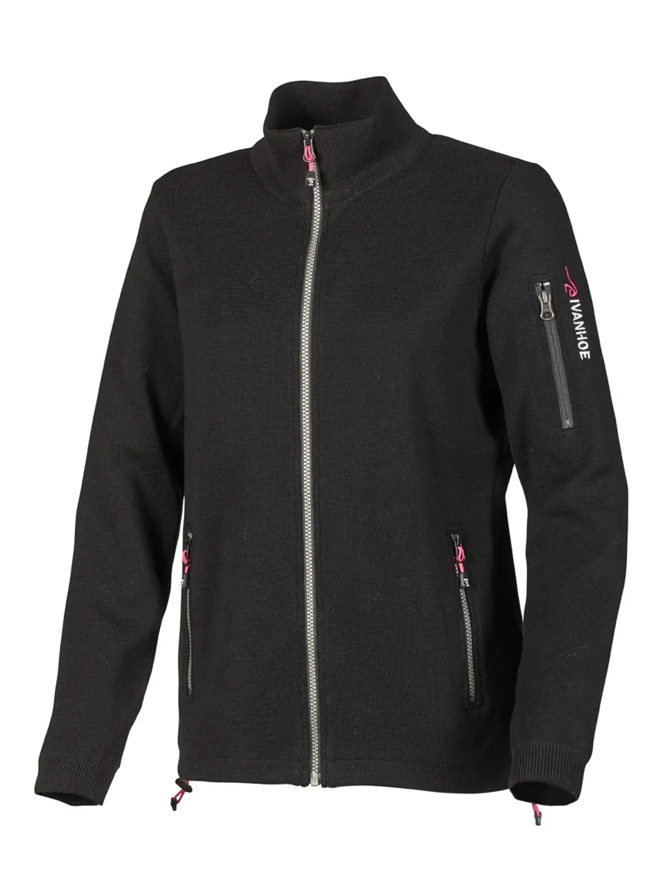 Ivanhoe Hedda Windbreaker Strickjacke Schwarz Merino Gr.36-46