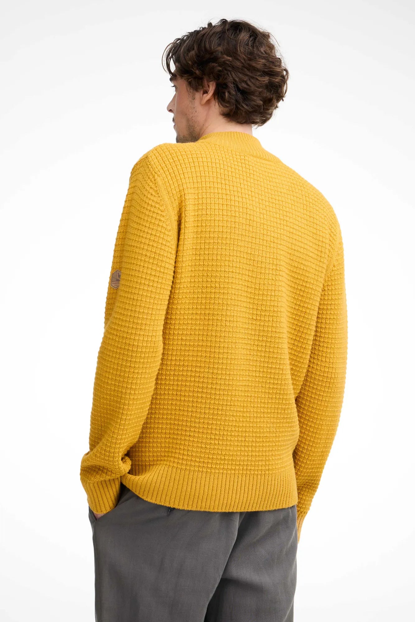 Ivanhoe Moritz Half Zip Wollpullover Autumn Blaze 100% Wolle