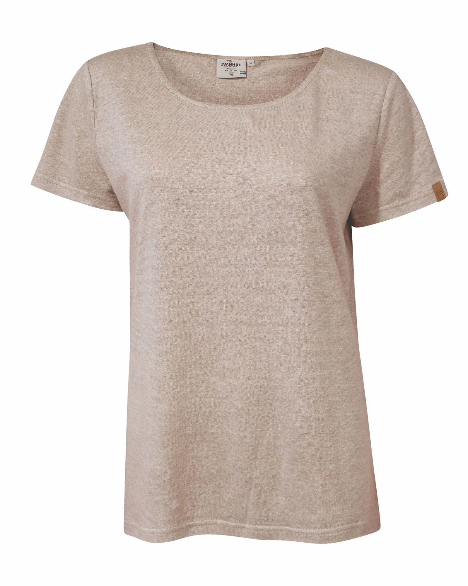 Ivanhoe Gy Leila T-Shirt Damen Naturmelange 100% Leinen