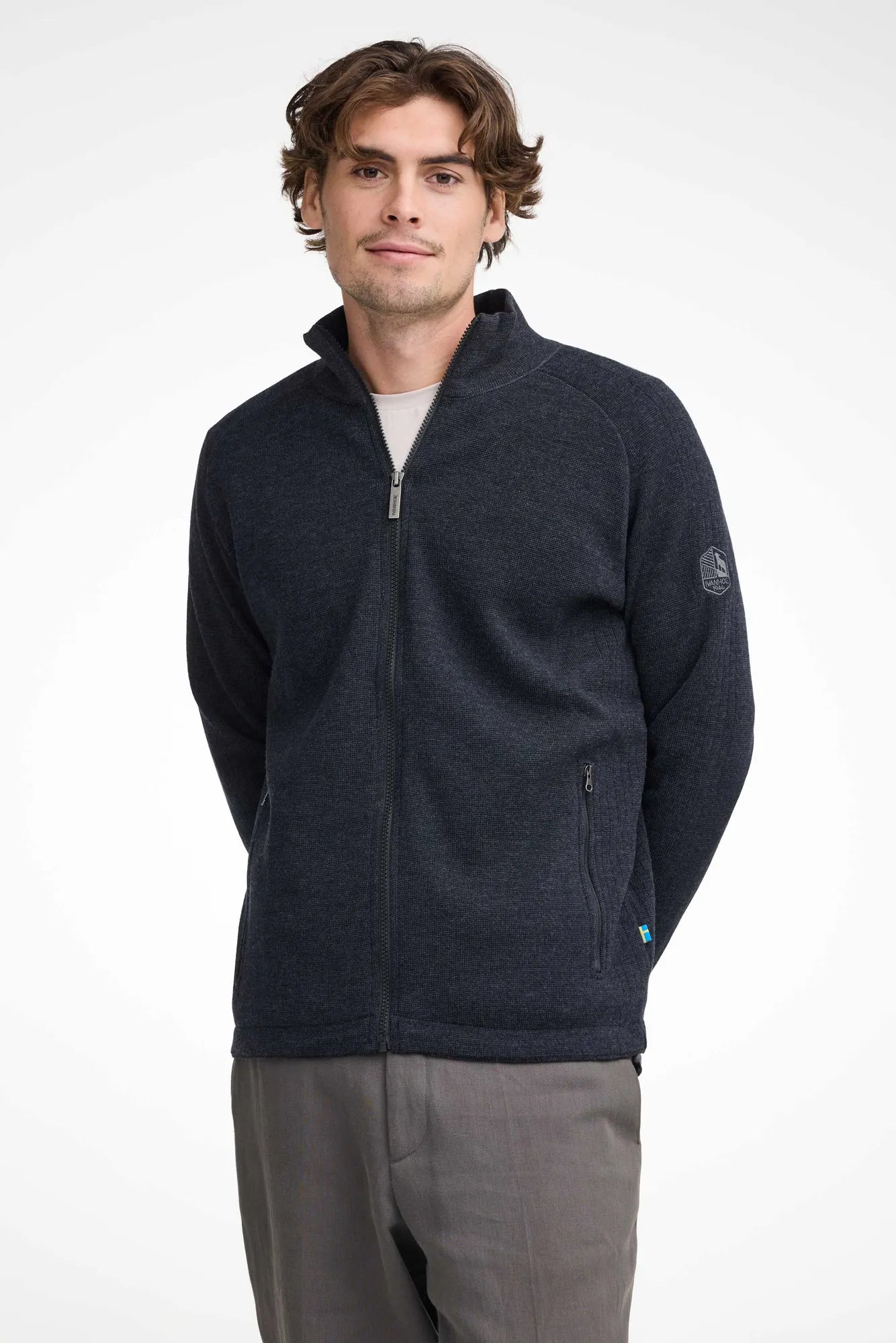 Ivanhoe Henry Full Zip Windbreaker Graphit S – Merinojacke