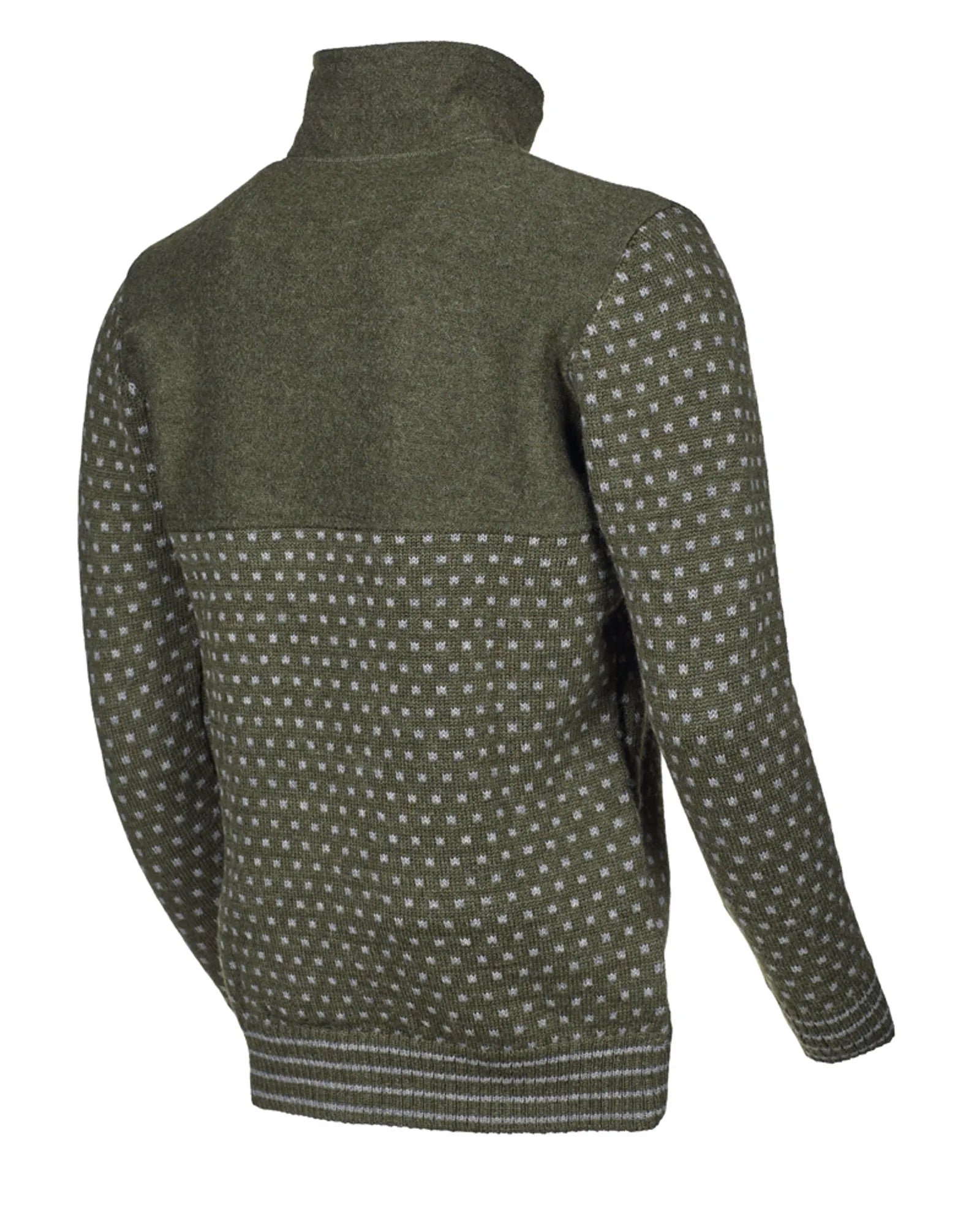Ivanhoe Sverre Half Zip Pullover Loden Green S 100% Wolle