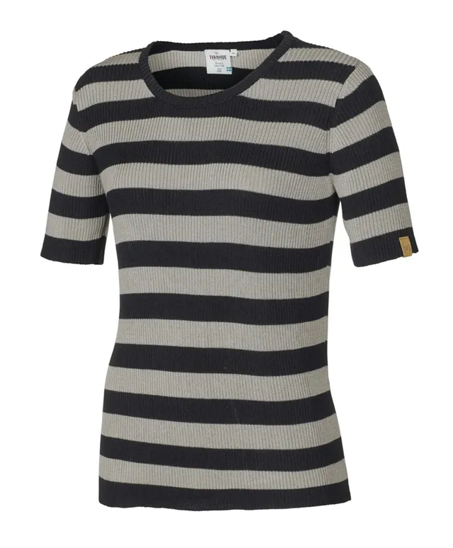 Ivanhoe Tilly Stripe T-Shirt Damen Black Lyocell