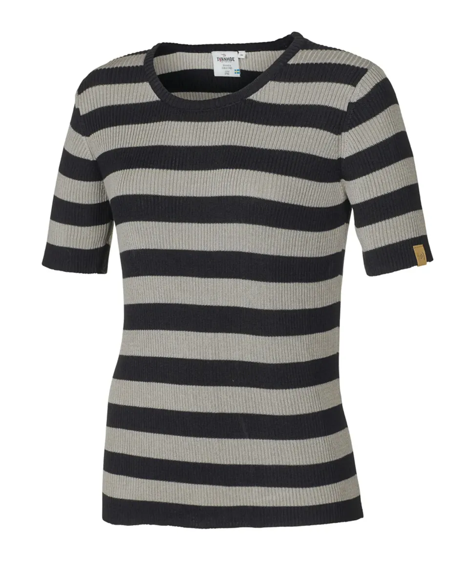 Ivanhoe Tilly Stripe T-Shirt Damen Black Lyocell