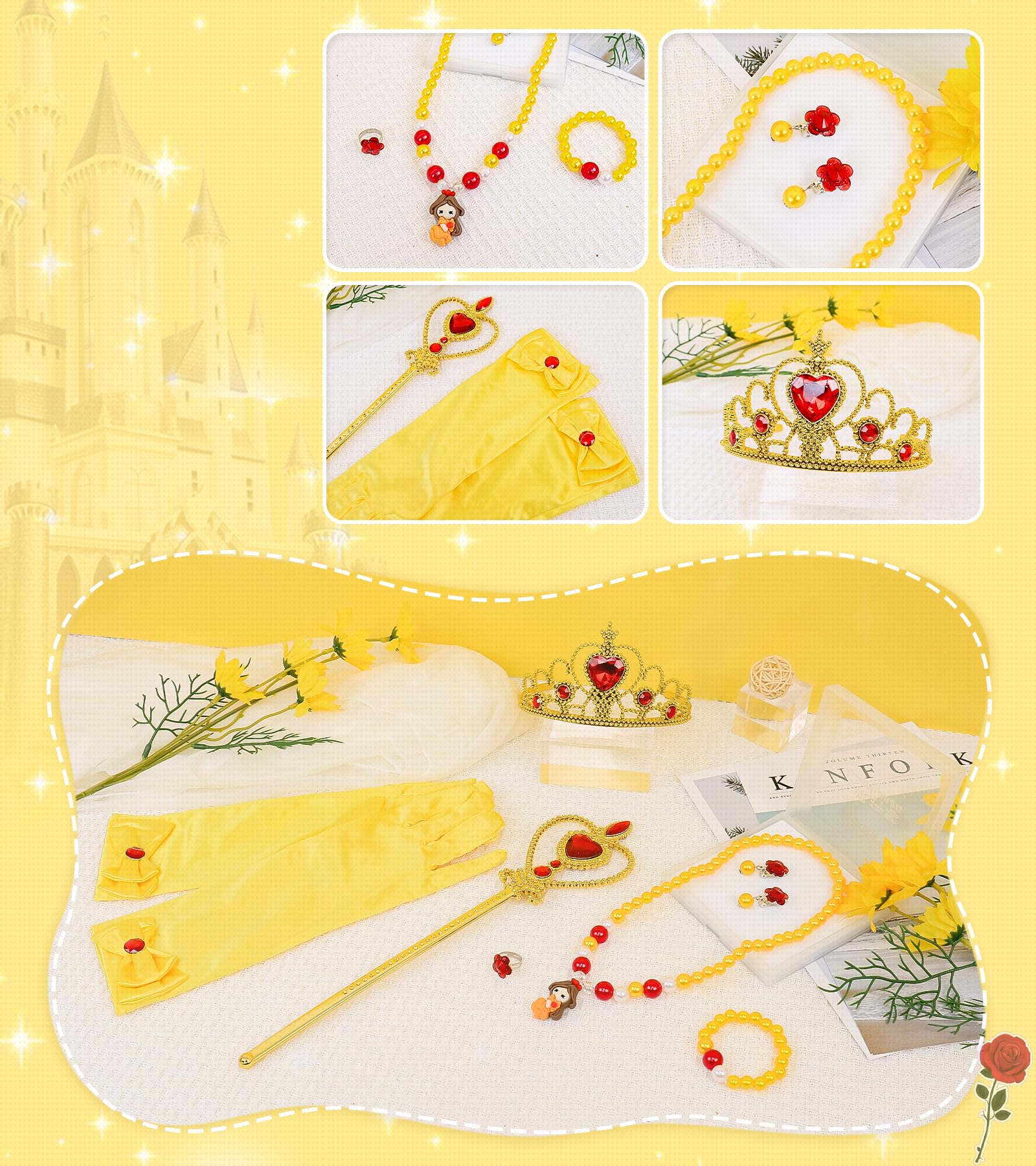 YYDSXK Belle Prinzessin Kleid 110 Style 2 Set