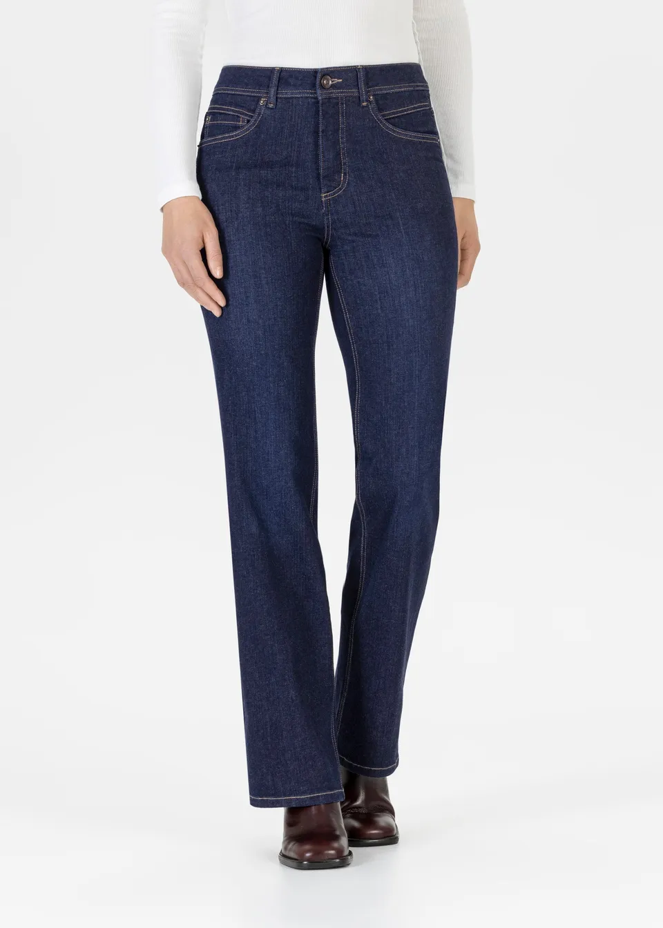 Stehmann Relaxed Fit Mellina Flared Jeans dark eclipse