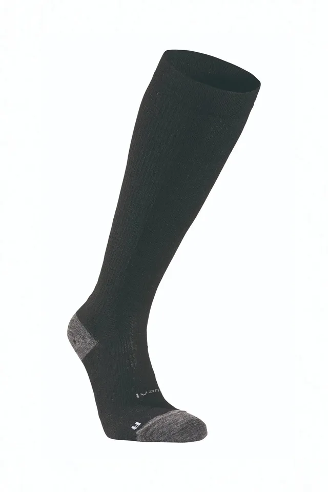 Ivanhoe Wool Sock Compression Socken Black 43-45 Merino