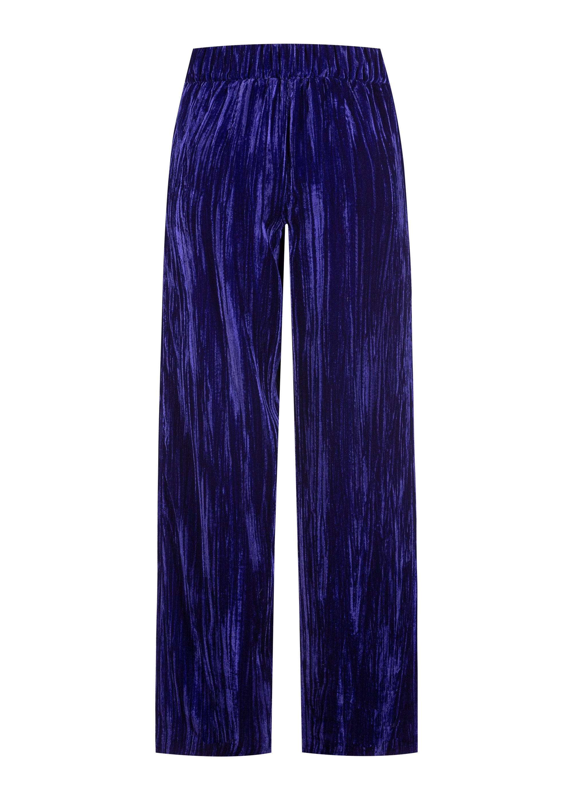 Stehmann Hamatit weite Hose lilac Crash-Samt