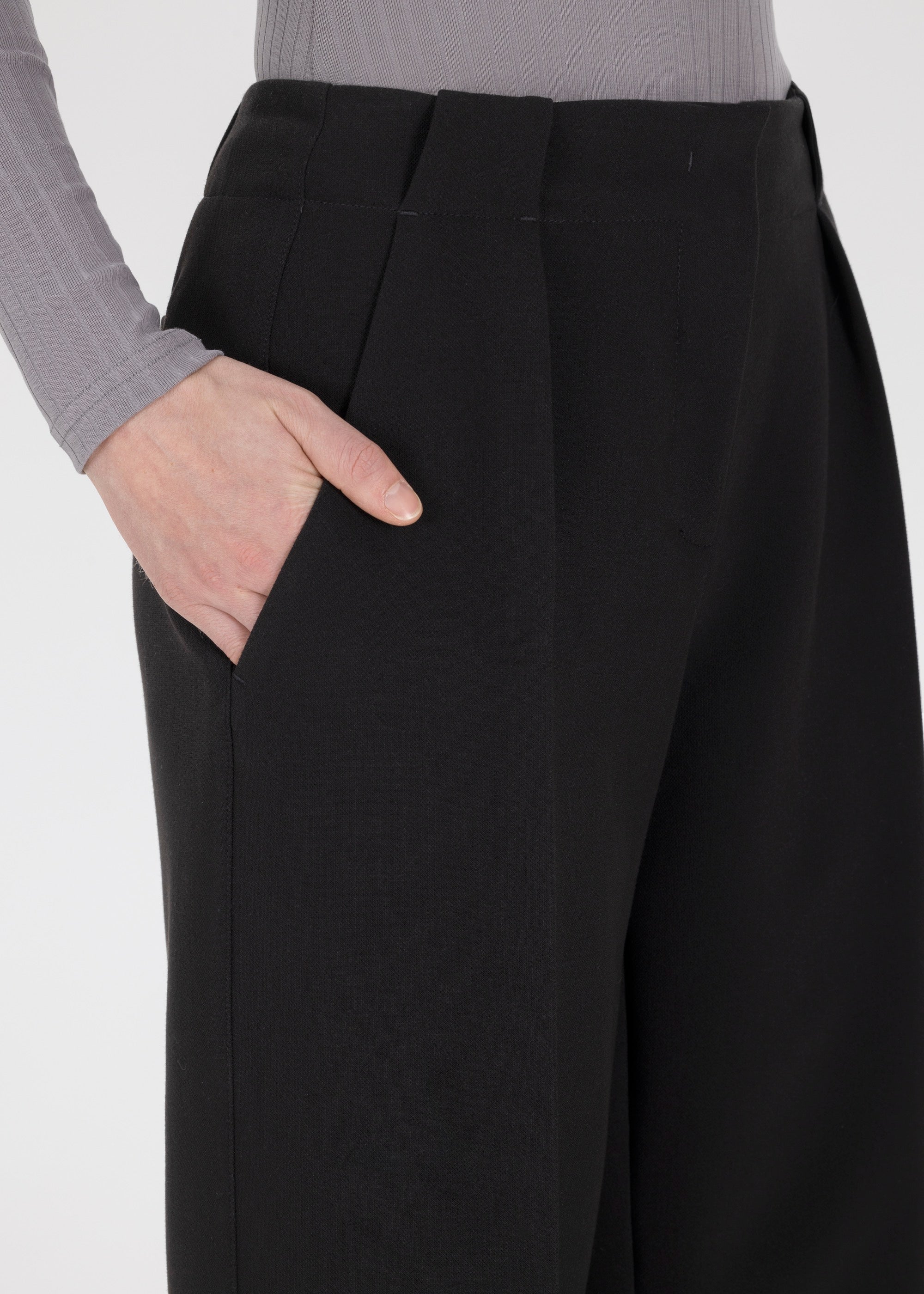 Stehmann Relaxed Fit Juls Hose schwarz Bi-Stretch