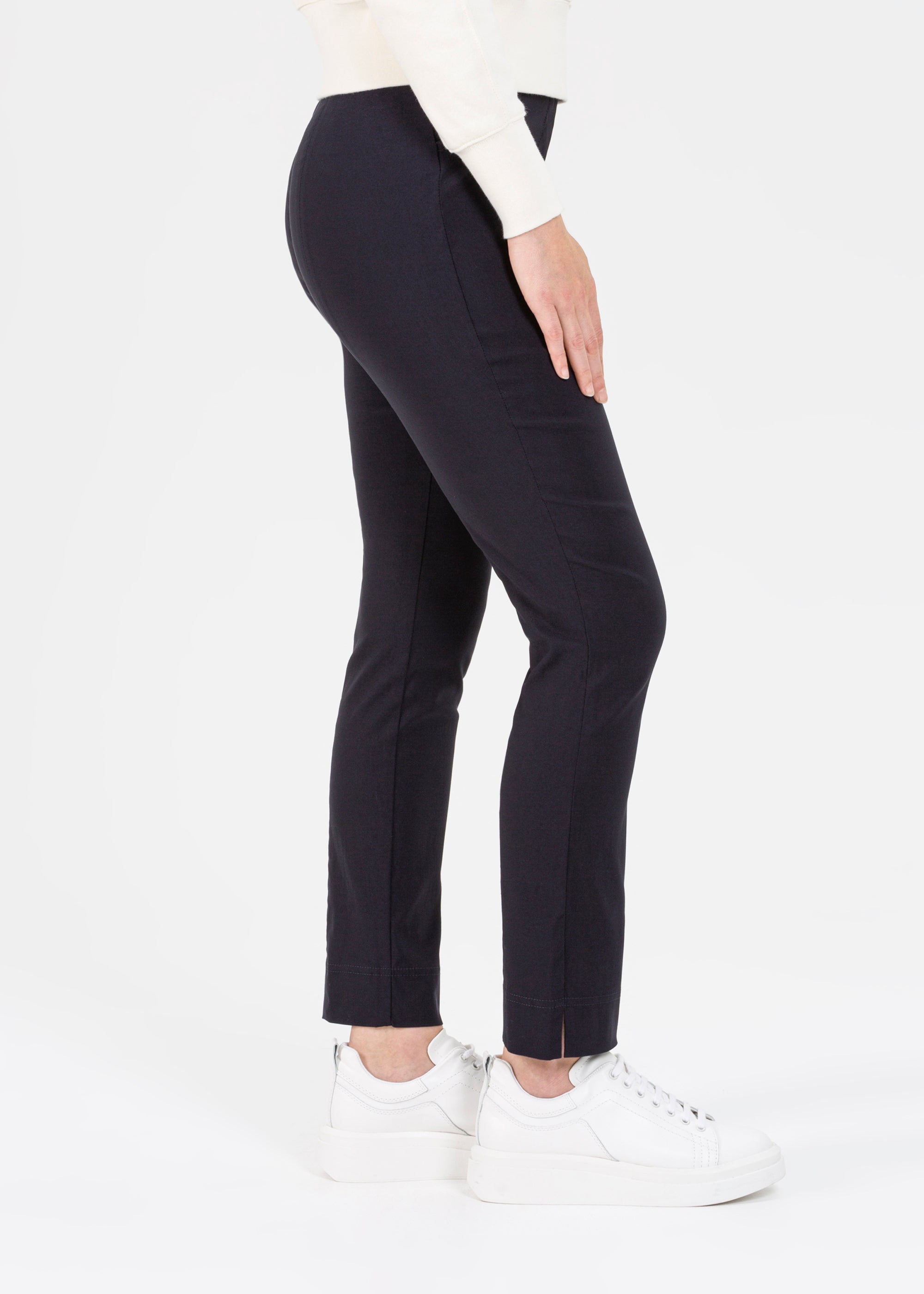 Stehmann Slim Fit Loli Stretchhose marine Knöchellang
