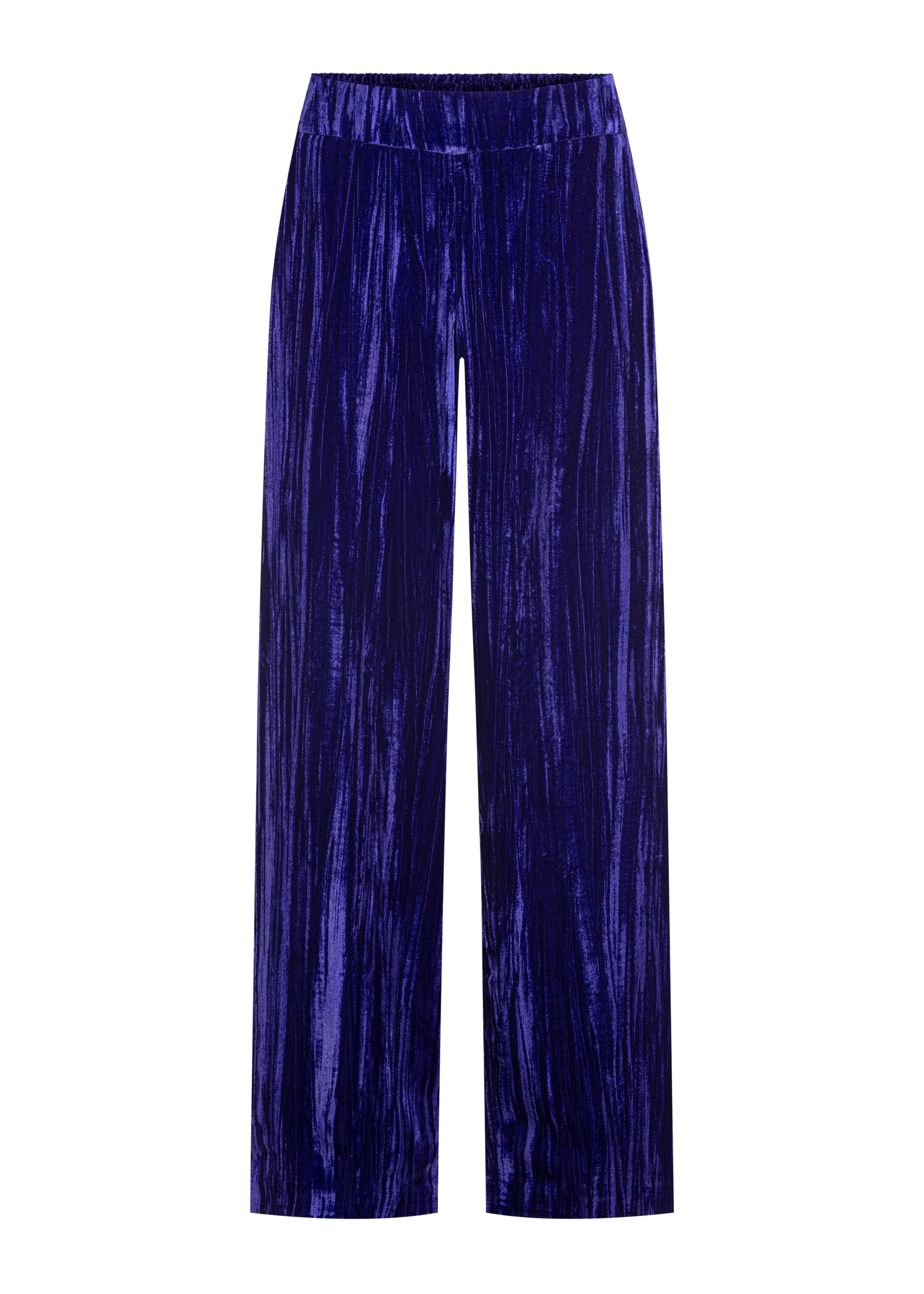 Stehmann Hamatit weite Hose lilac Crash-Samt