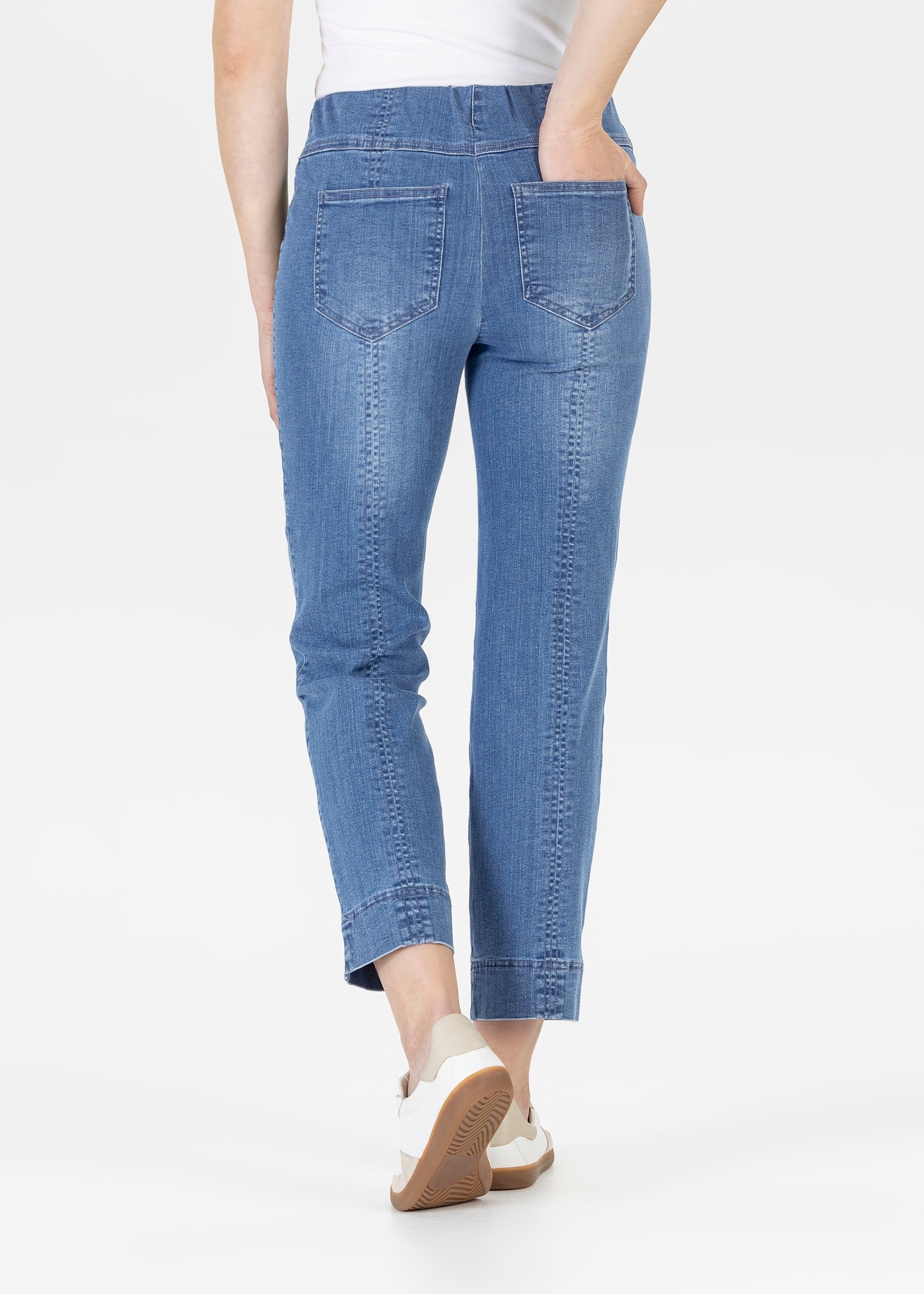 Stehmann Igor 6/8-Hose Frozy Cobalt Straight Fit Denim