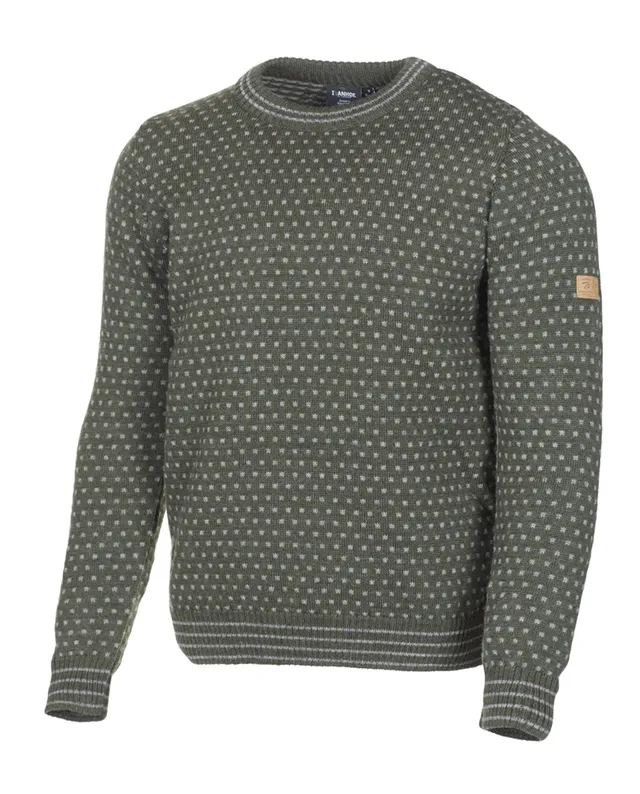 Ivanhoe Sverre Crewneck Wollpullover Loden Green 100%