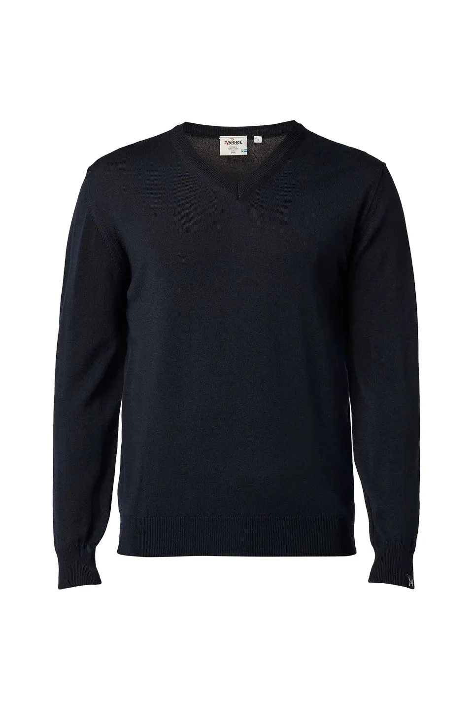 Ivanhoe Merino V-Neck Male Herren Wollpullover Navy Gr. L