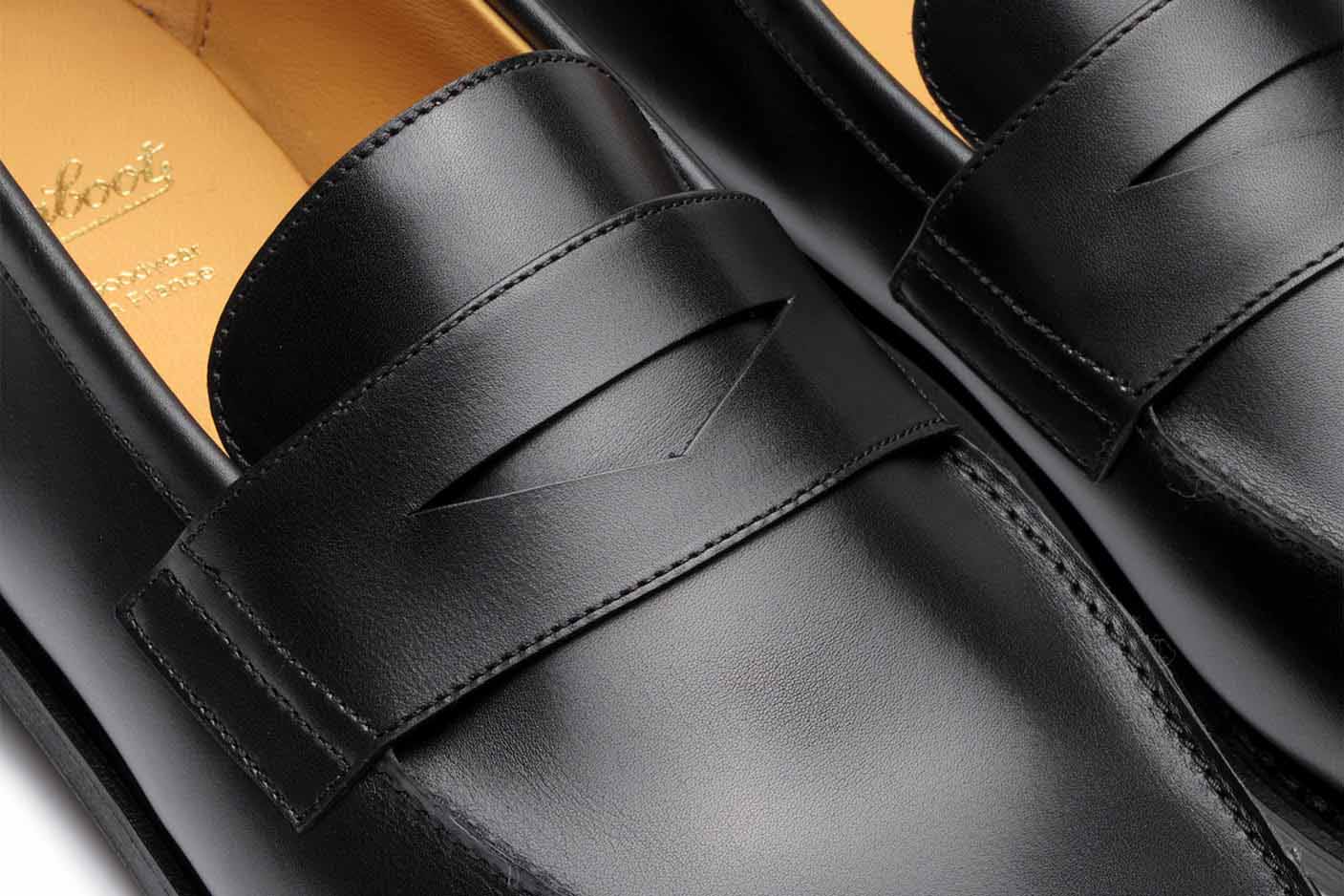 Paraboot Adonis Loafers Schwarz Glattleder