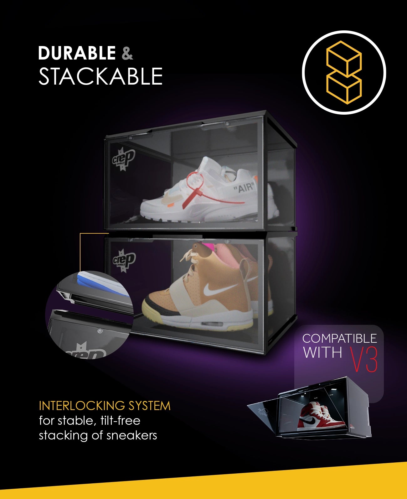 Crep Protect Crate 2.0 Sneakerbox 2er-Pack UV-Schutz