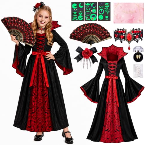 YYDSXK Vampir Kostüm Kinder Mädchen Gr.S