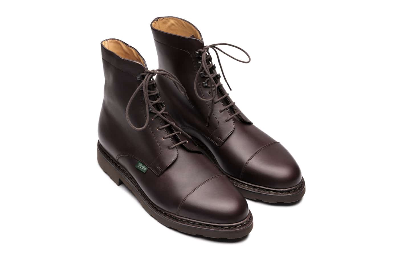 Paraboot Neuilly Stiefelette Braun Café Glattleder