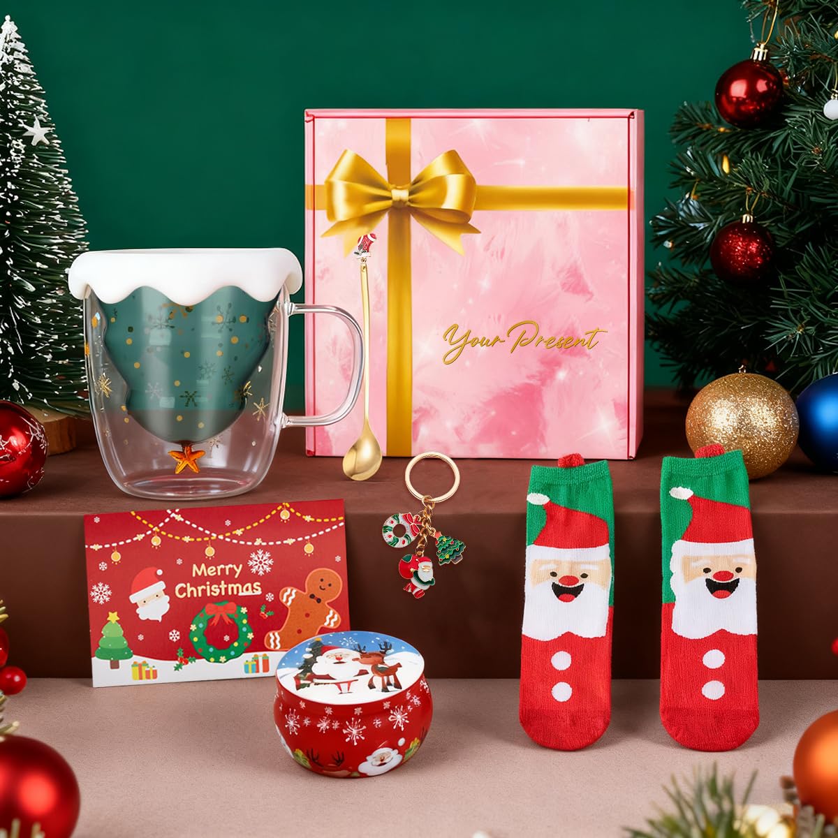YYDSXK Doppelwandige Gläser Wichtelgeschenk Frauen