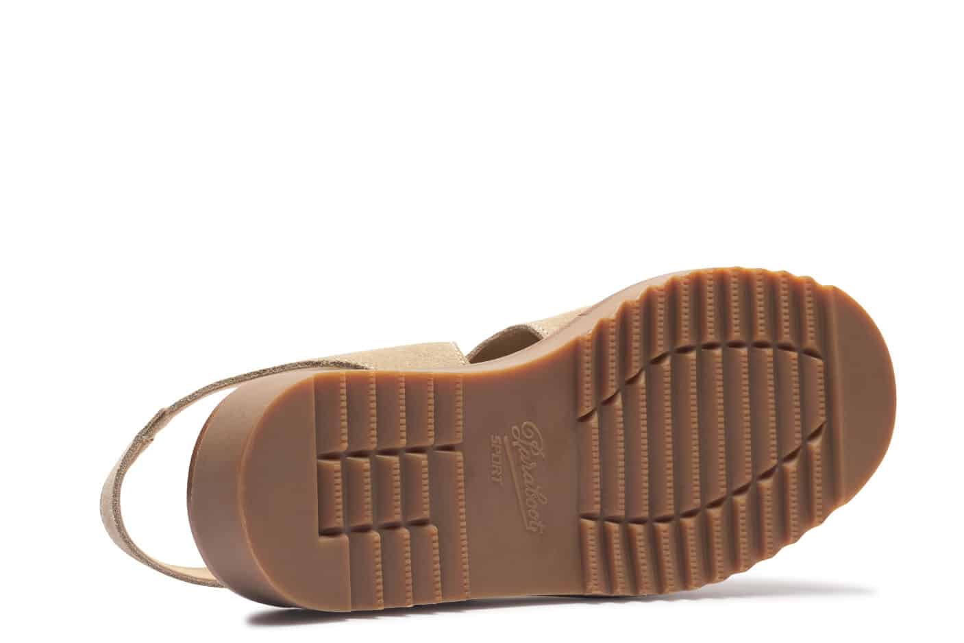 Paraboot Adriatic Sandale Sport Miel Velours 10 mm