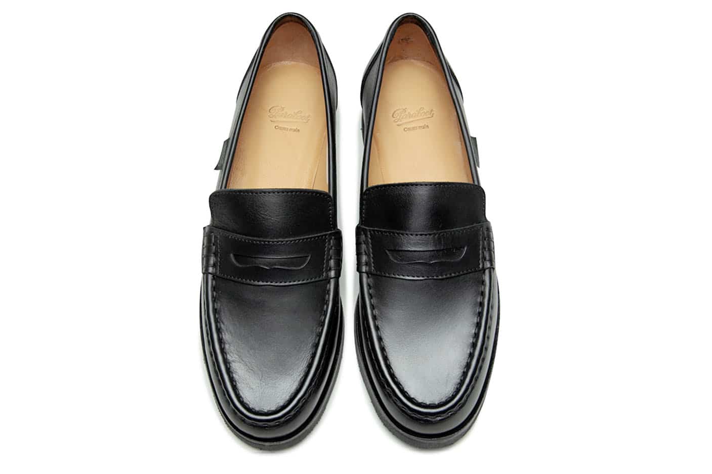 Paraboot Vignony Chasse Derby schwarz Noire-Lisse Noir Glattleder