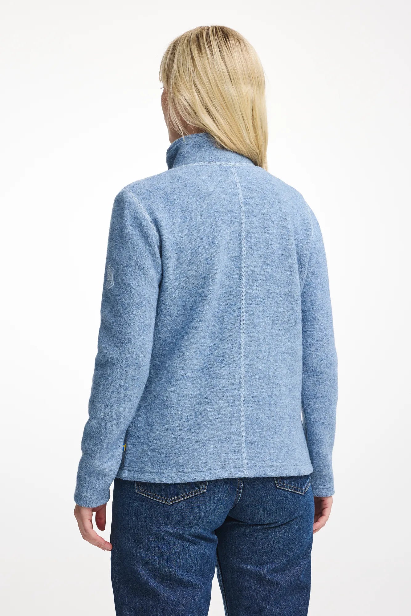 Ivanhoe Beata Full Zip Wolljacke Faded Denim 450g/m²