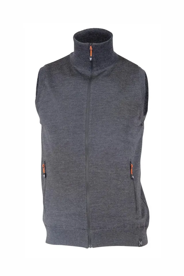 Ivanhoe York Vest Windbreaker Merinoweste Graphite Marl Gr. M