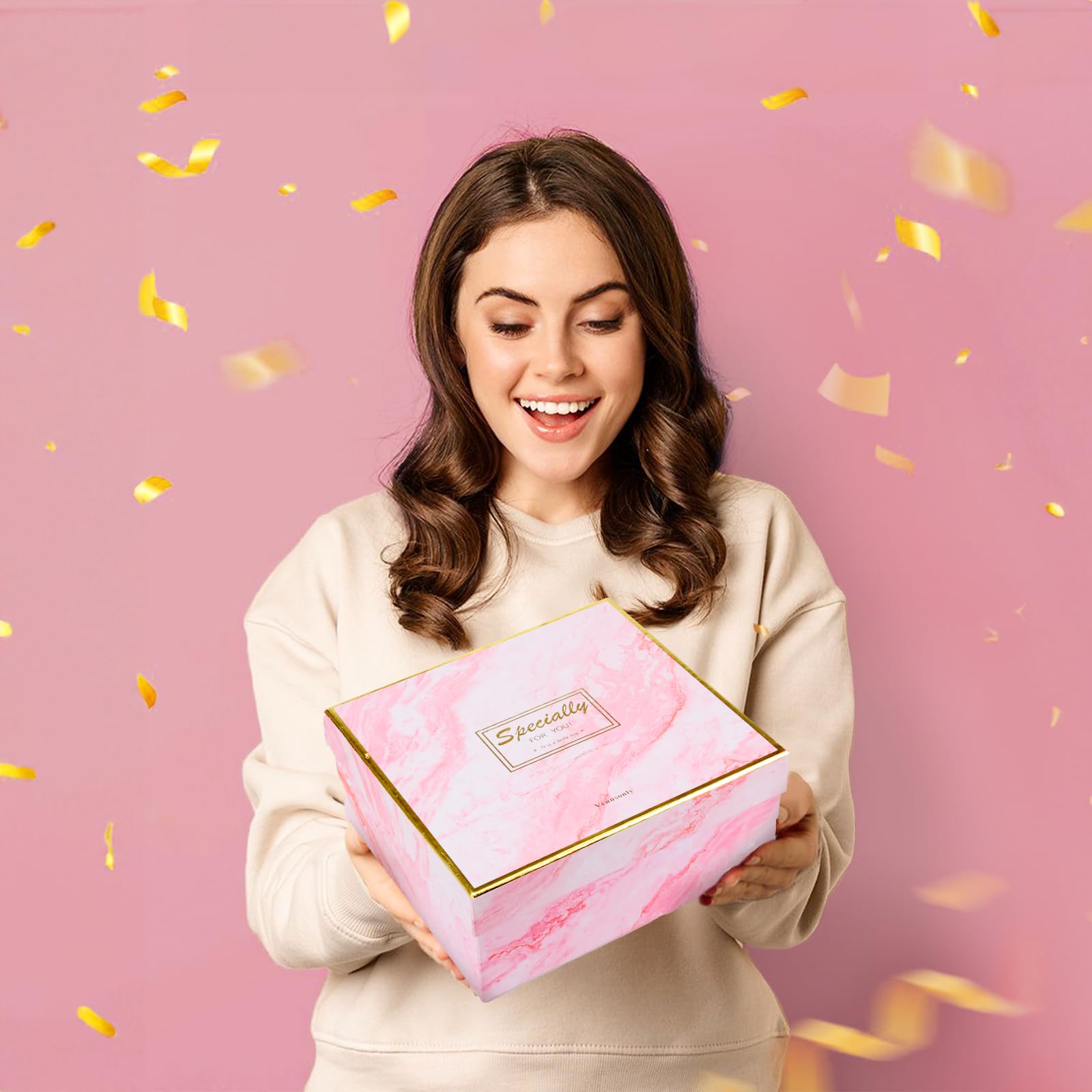 YYDSXK 40. Geburtstag Tasse Set Rosa Geschenkbox