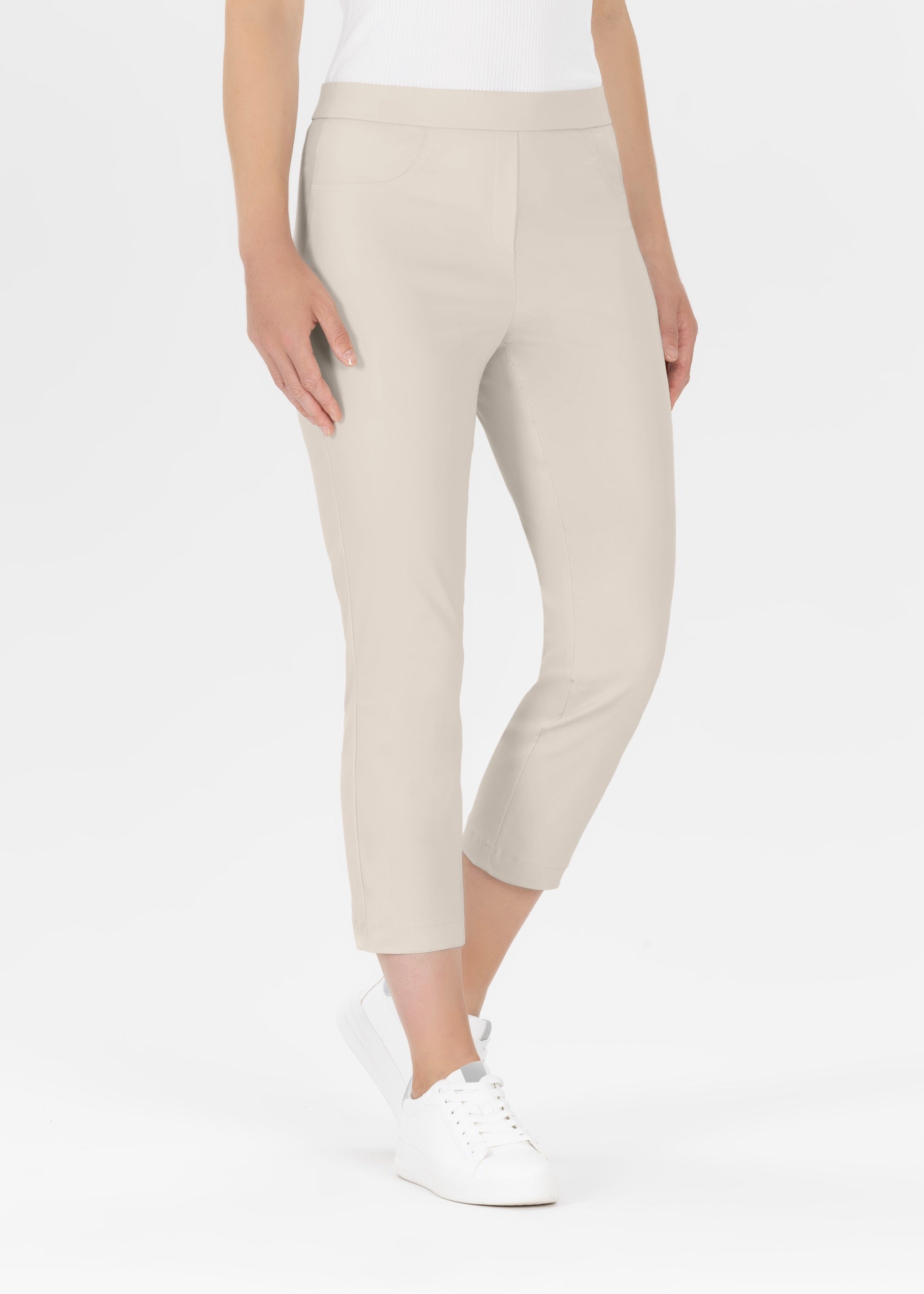 Stehmann Loli Stretchhose kalk 6/8 Slim Fit schmal