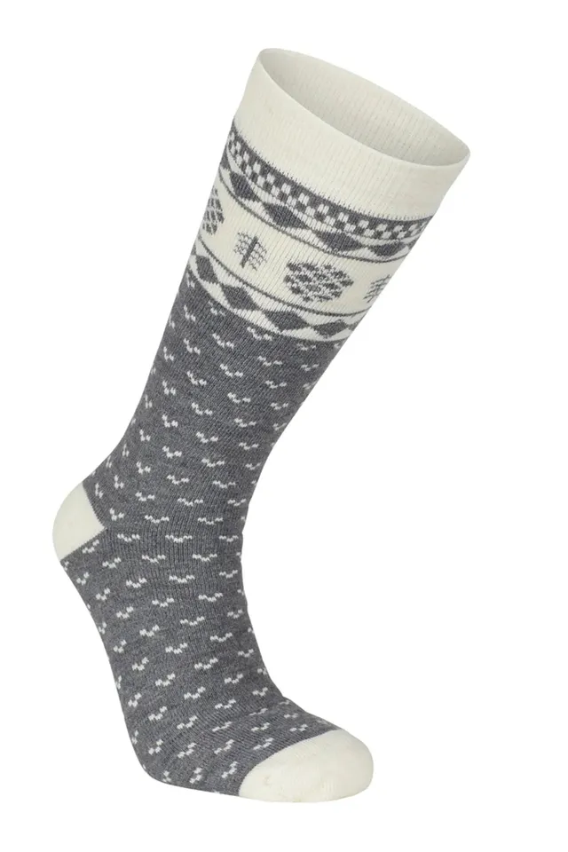 Ivanhoe Wool Sock Folklore Socken Grau Merino