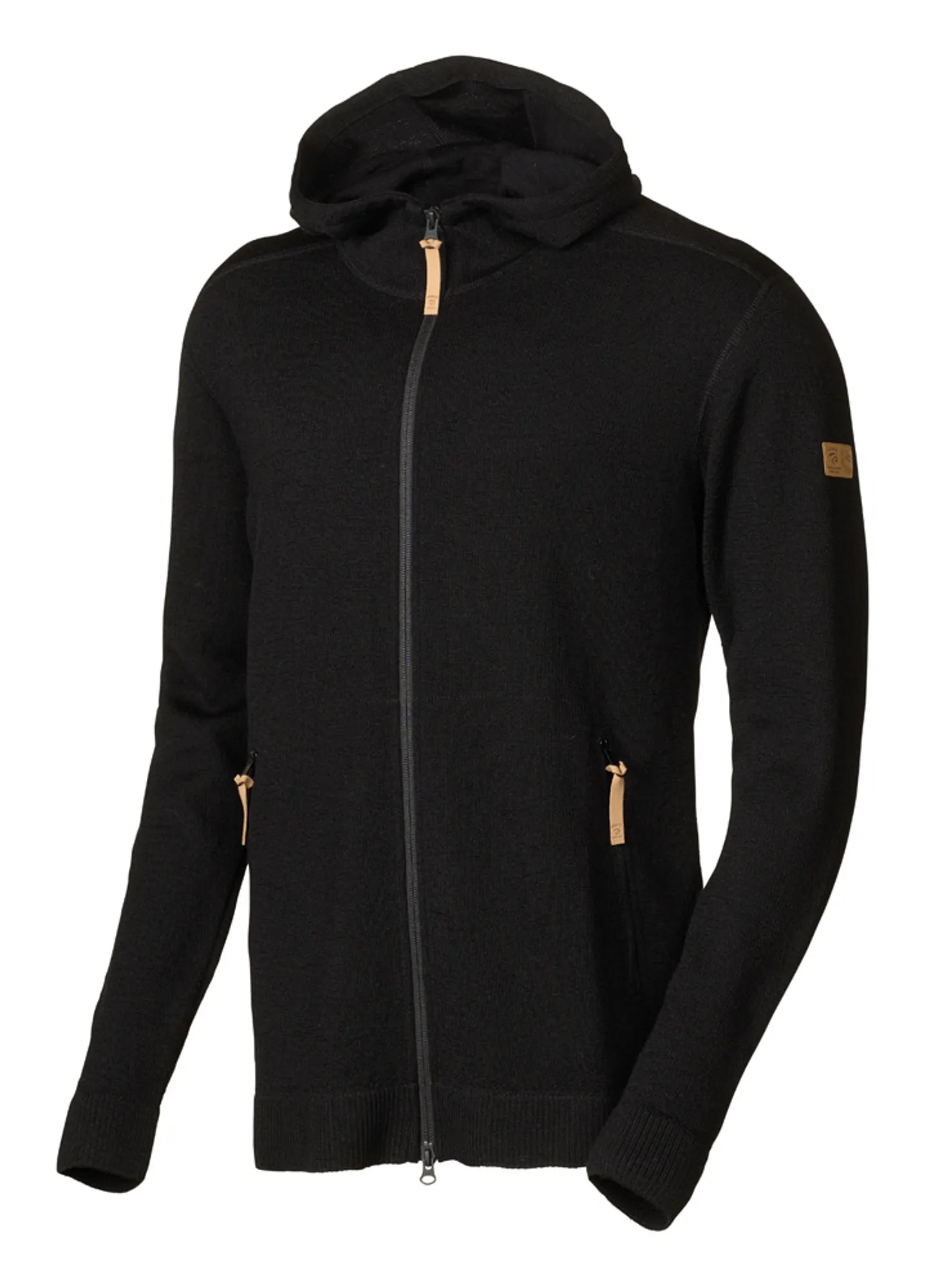 Ivanhoe Volmar Full Zip Strickjacke Schwarz 69% Wolle