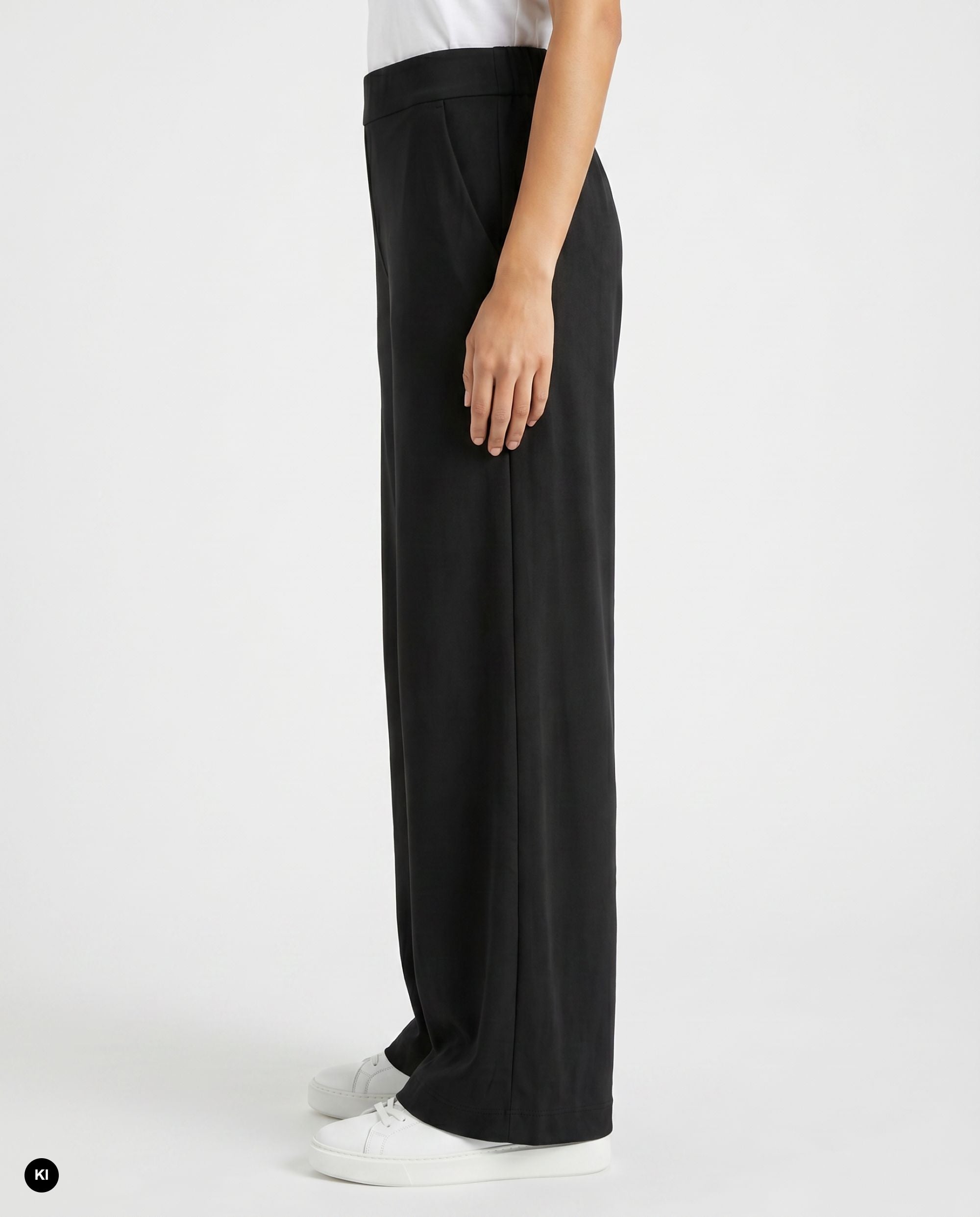 Stehmann Hamatit Relaxed Fit Hose schwarz Weitbein