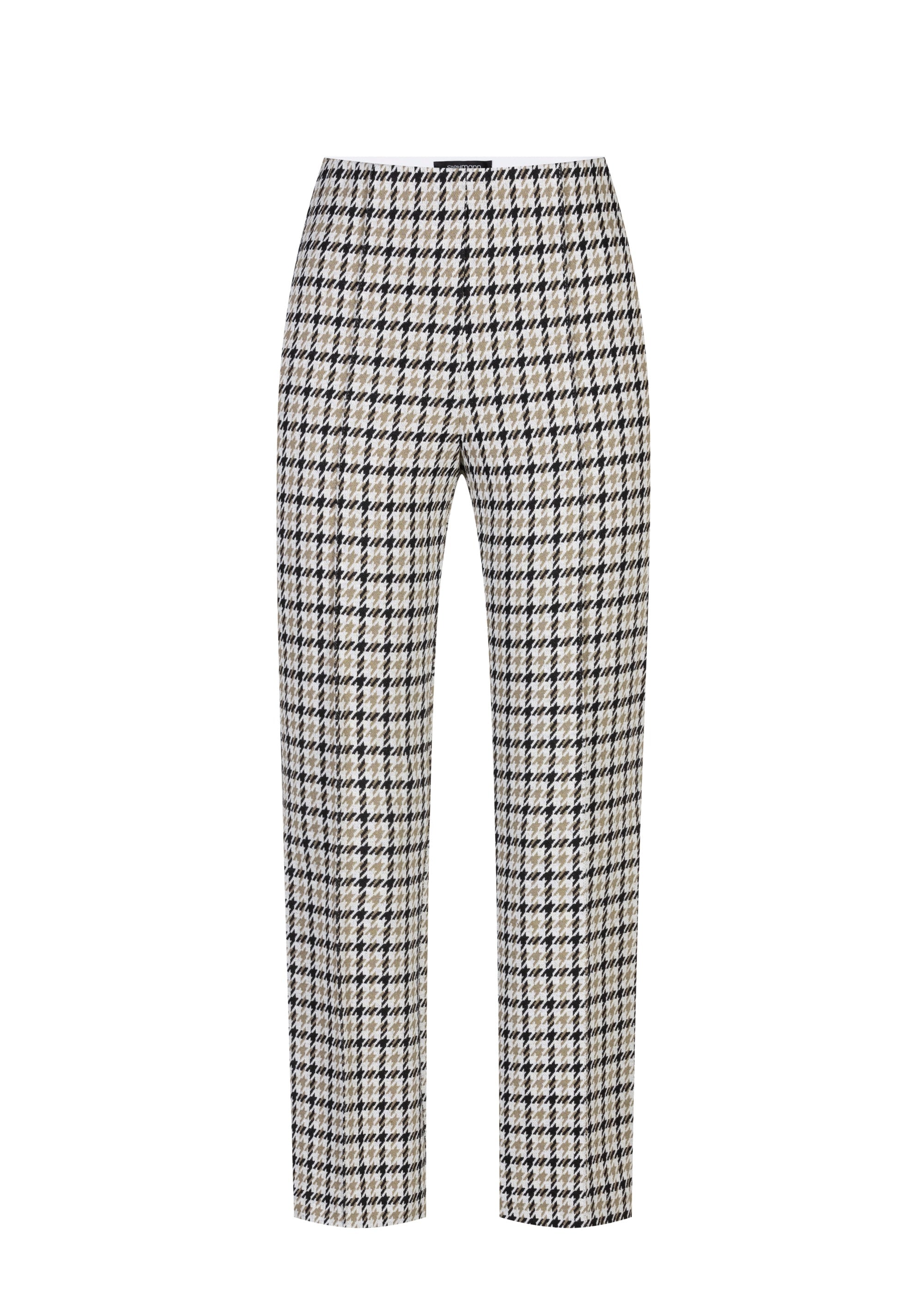 Stehmann Leni 7/8-Hose nougat light Jersey Hahnentritt