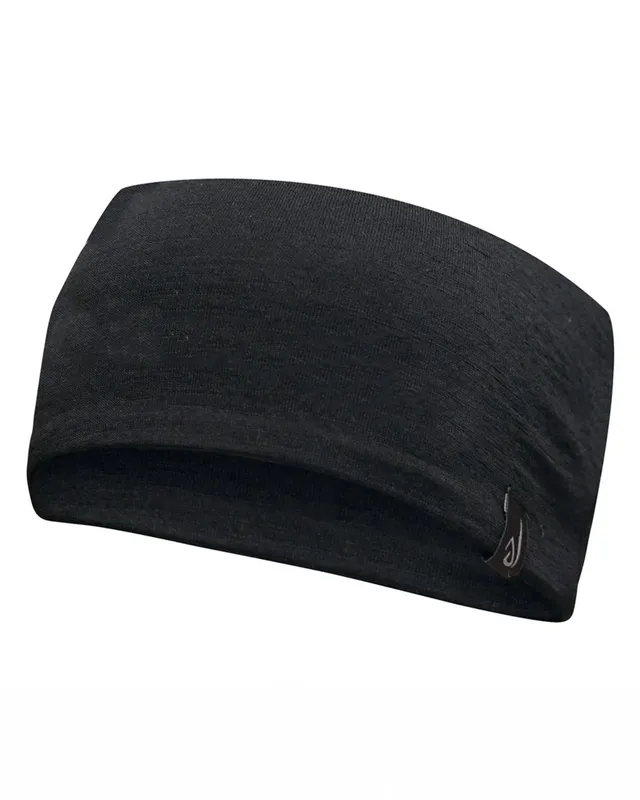 Ivanhoe Underwool Headband Stirnband Black Merino