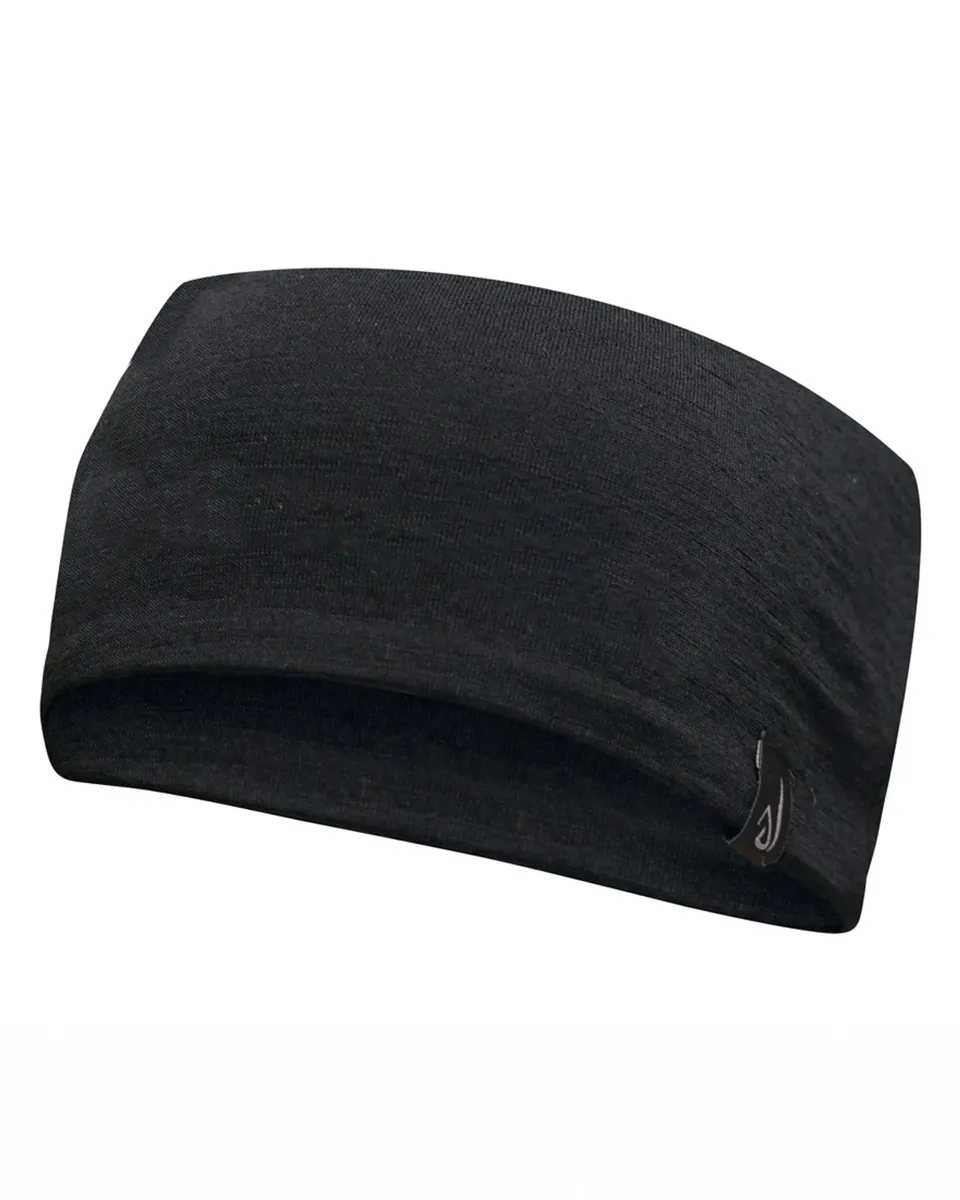 Ivanhoe Underwool Headband Stirnband Black Merino