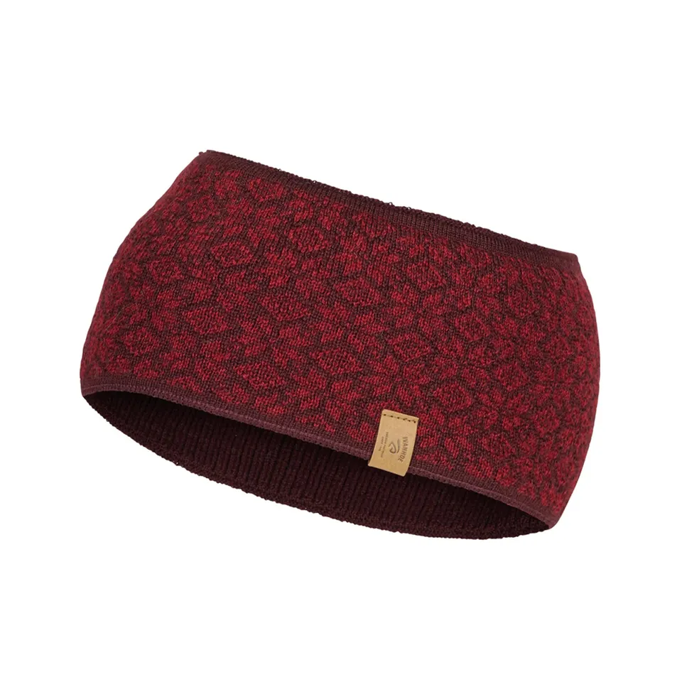 Ivanhoe Fiona Stirnband Deep Red Wolle Wende One Size