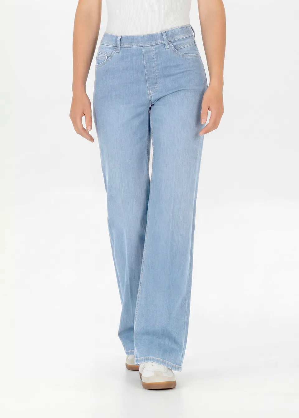 Stehmann Melli Relaxed Fit Jeans ice blue Wide Leg