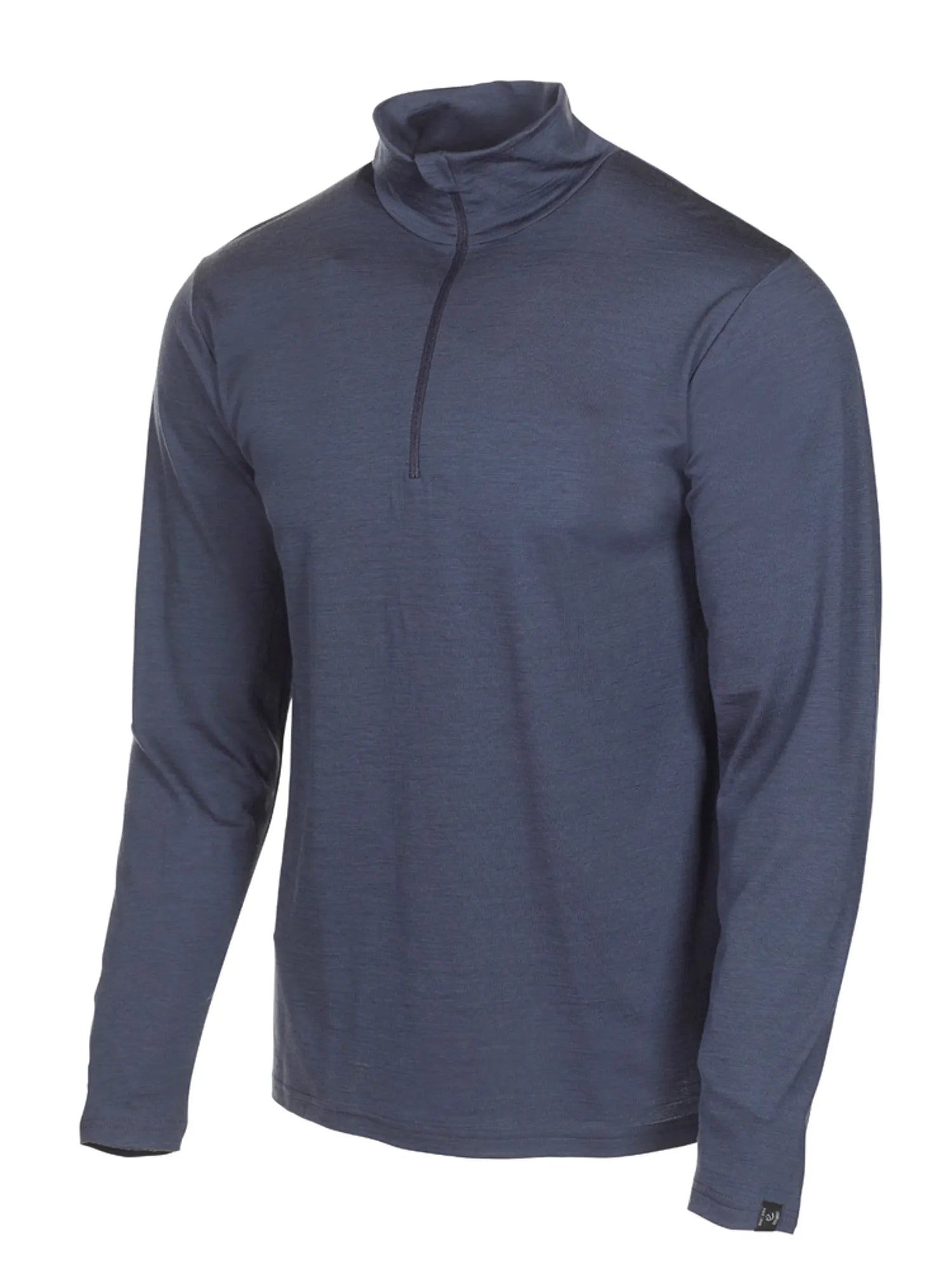 Ivanhoe Ullunderställ Sonny Half Zip Shirt Steelblue 100% Merino