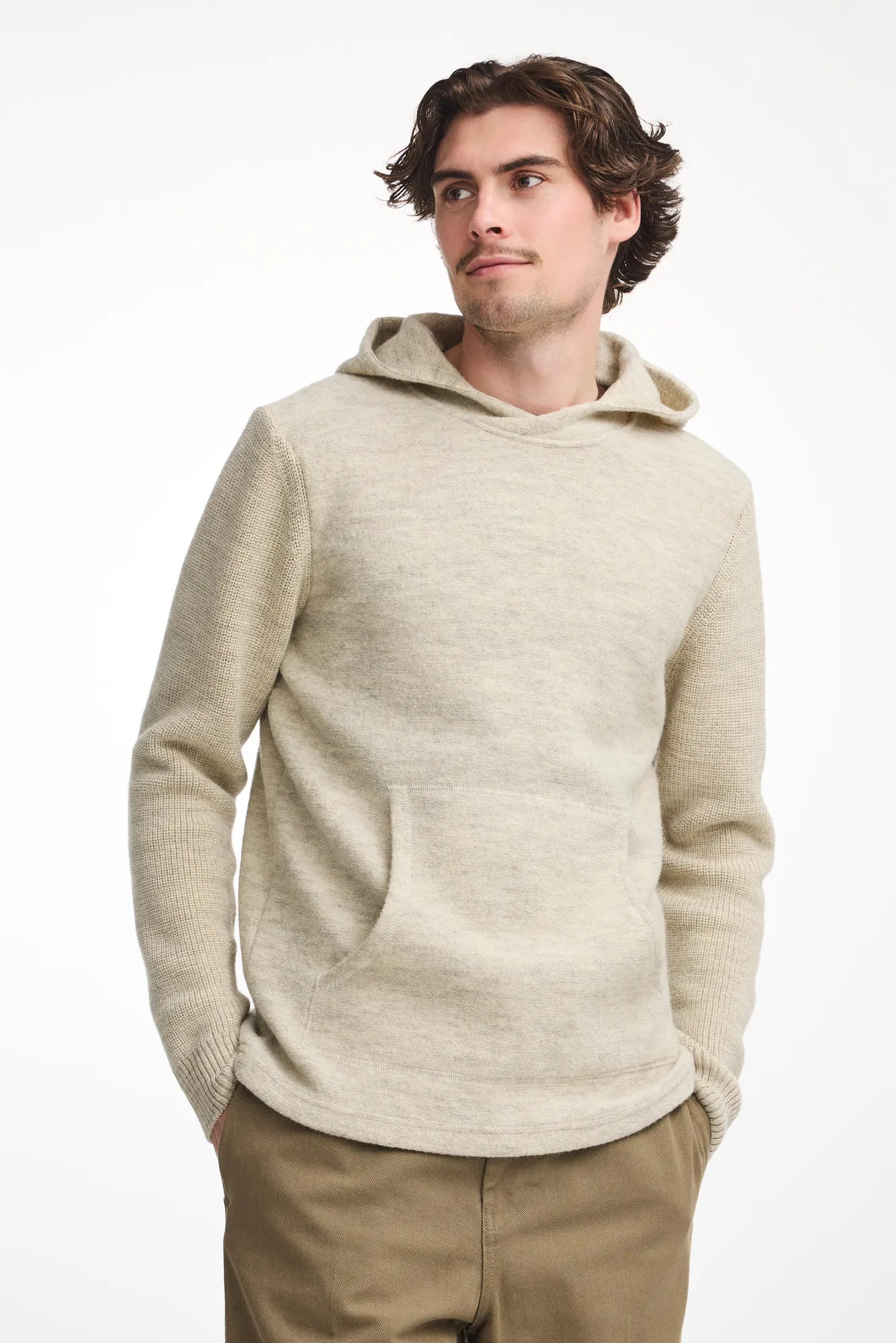 Ivanhoe NLS Pentland Hood Hoodie Birch Filzwolle