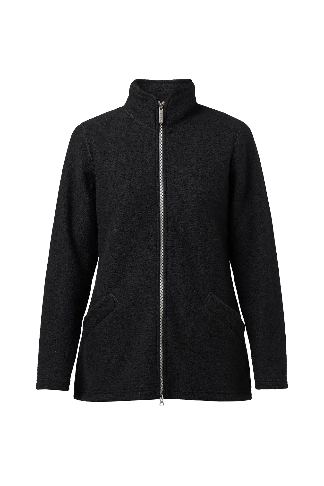 Ivanhoe Brodal Long Classic Strickjacke Black 38 Filzwolle