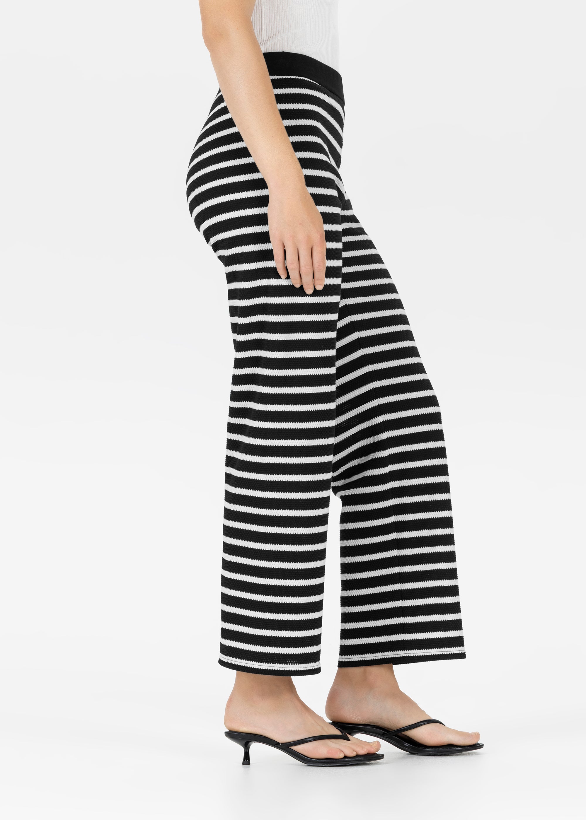 Stehmann Filiz 7/8-Hose schwarz 34 Tennis-Streifen