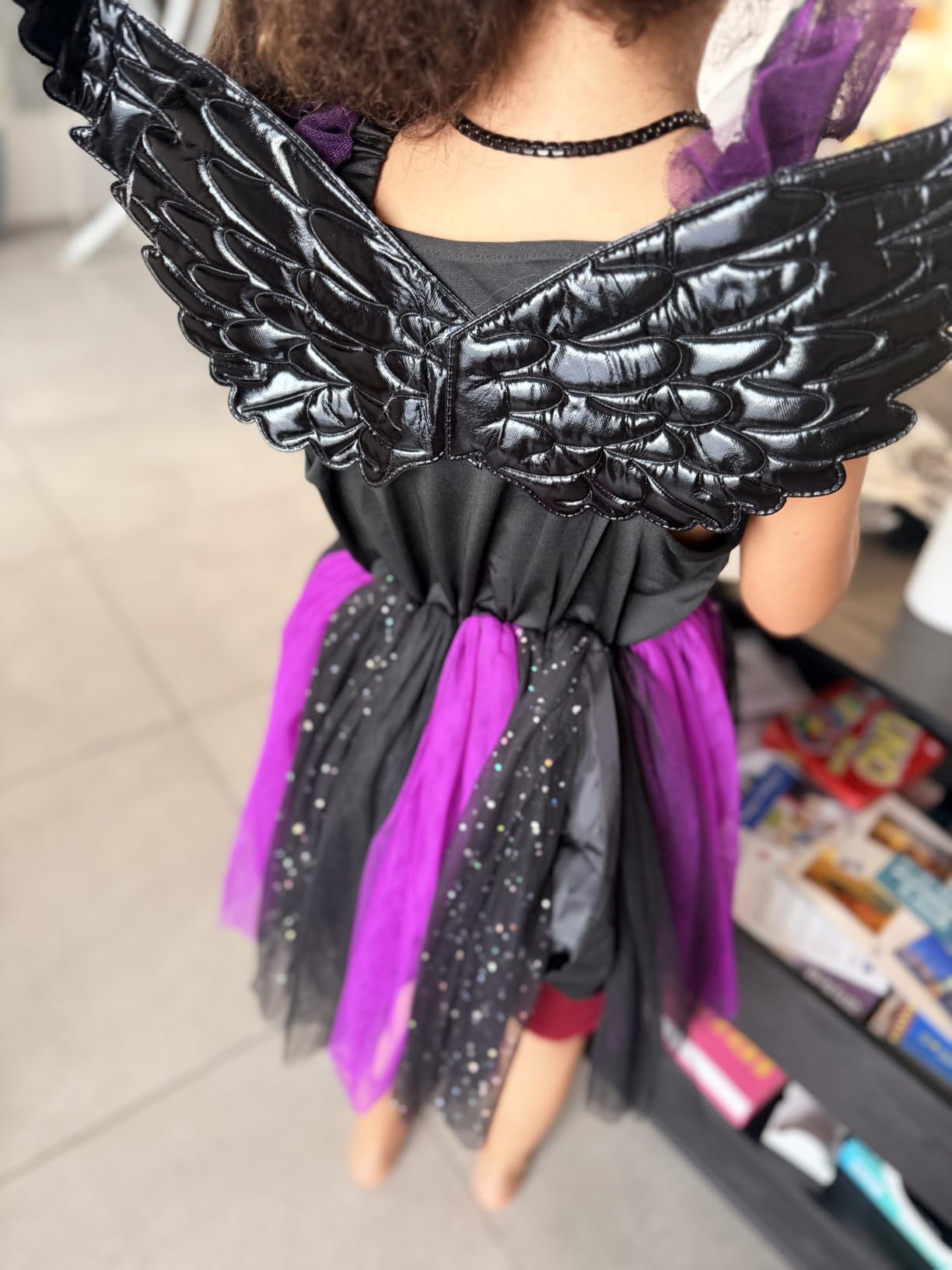 YYDSXK Maleficent Kostüm Kinder 120 Hexenkleid mit Flügel
