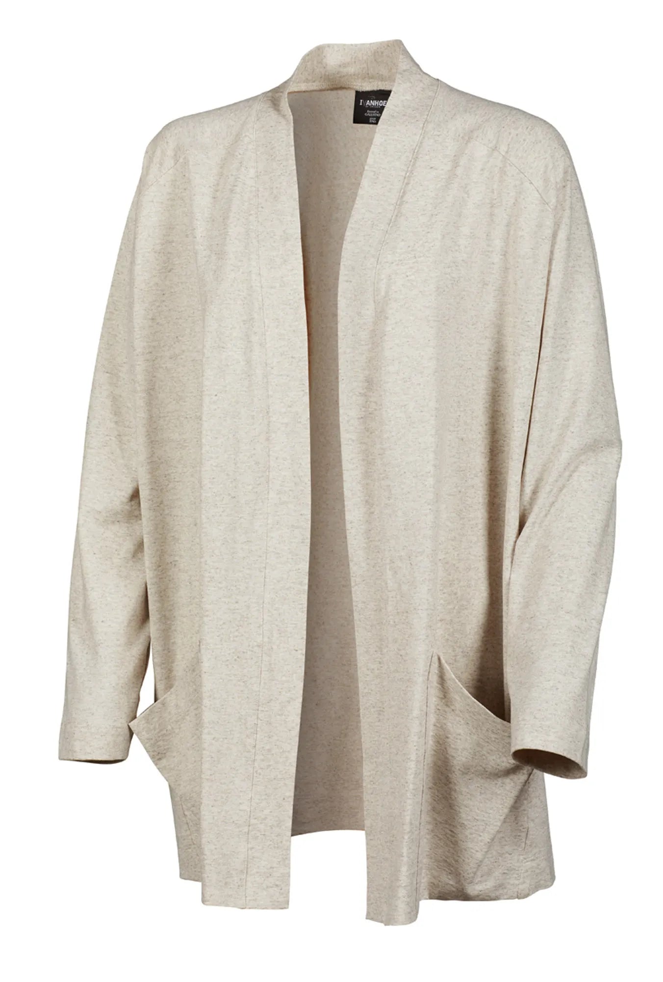 Ivanhoe GY Beyla Cardigan naturmelange Baumwolle Hanf lang