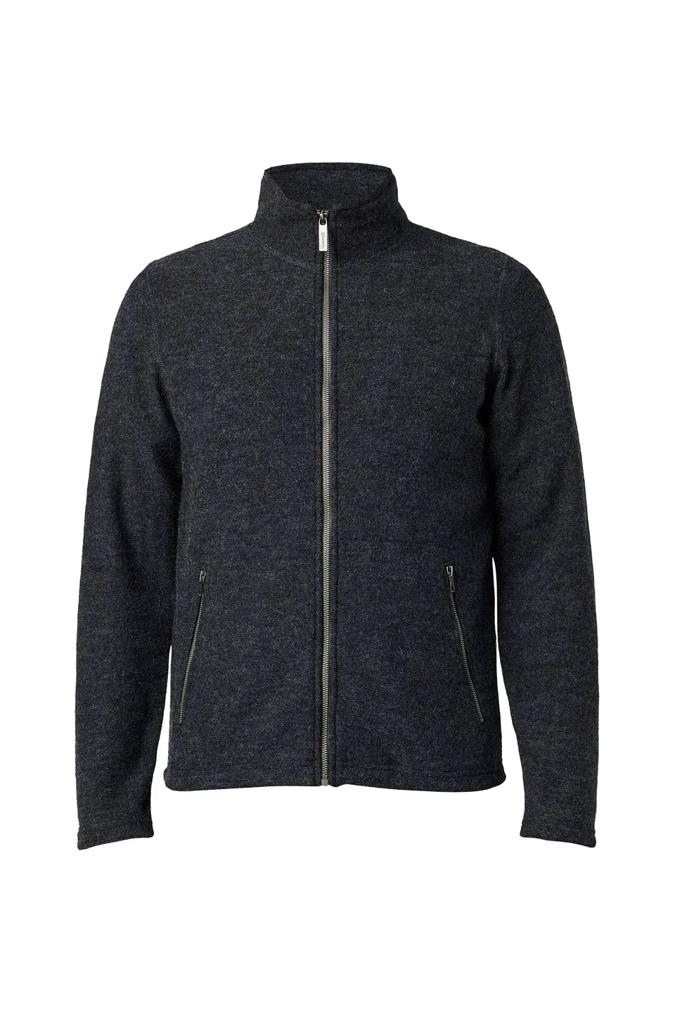 Ivanhoe Bruno Full Zip Wolljacke Graphite Marl 60% Wolle