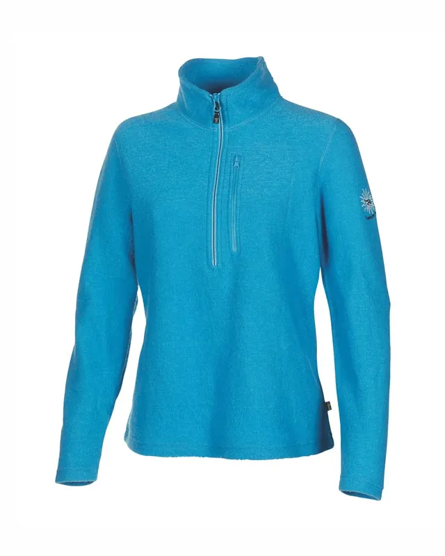 Ivanhoe Bonnie Half Zip Troyer Turquoise 36 98% Wolle