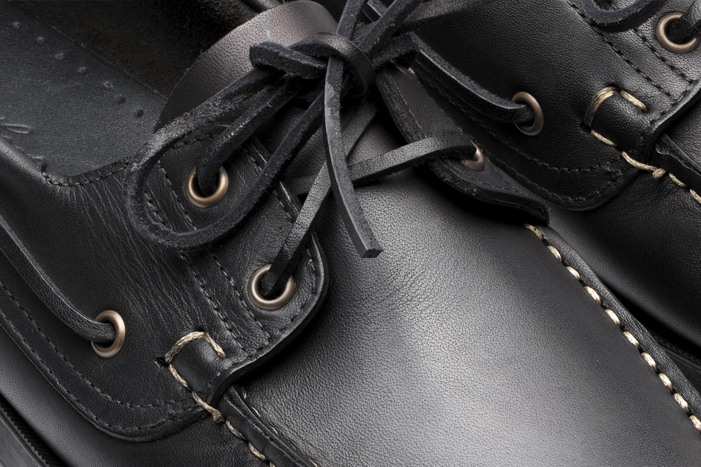 Paraboot Barth Bootsschuh Glattleder Schwarz Marine